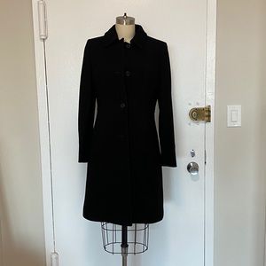 Black J. Crew Wool Peacoat w/ Thinsulate Lining